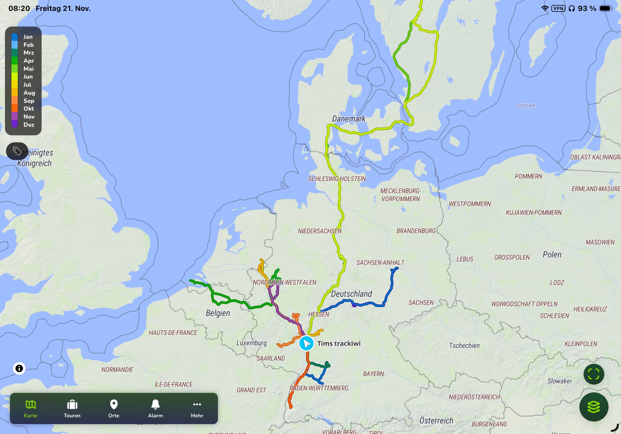 trackiwi - 10% Rabatt -  trackiwi zeichnet automatisch deine Touren auf, erkennt Übernachtungsplätze und macht deine Abenteuer sichtbar.